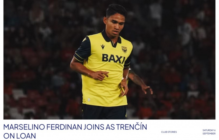 爱游戏娱乐-牛津联官方：印尼国脚费迪南租借加盟斯洛伐克球队特伦辛